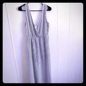 Black and white maxi dress/shorts